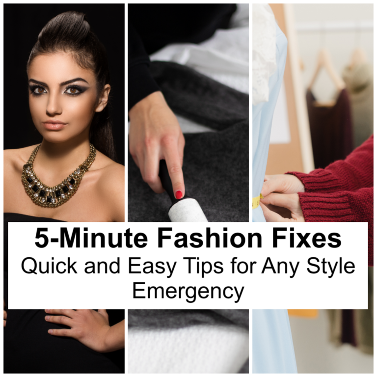 5-Minute Fashion Fixes